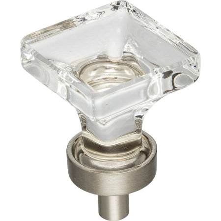 Jeffrey Alexander G140SN: 1" Harlow Square Cabinet Knob - Satin Nickel