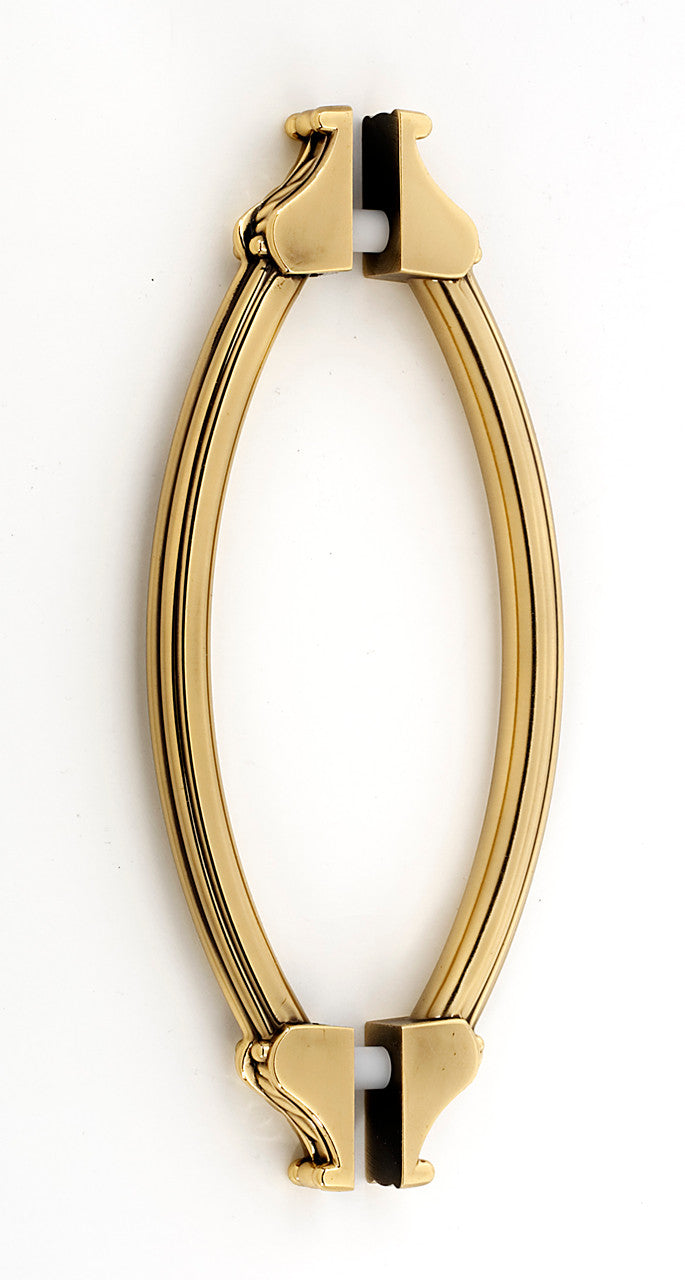 Alno G1476-6-PA: 6" cc Fiore Back to Back Door Pulls - Polished Antique