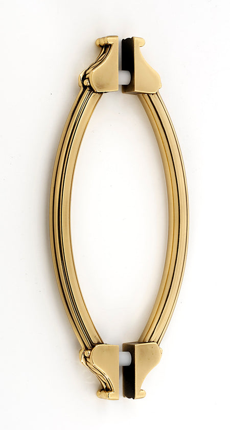 Alno G1476-6-PA: 6" cc Fiore Back to Back Door Pulls - Polished Antique