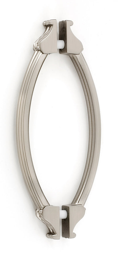 Alno G1476-6-SN: 6" cc Fiore Back to Back Door Pulls in Satin Nickel