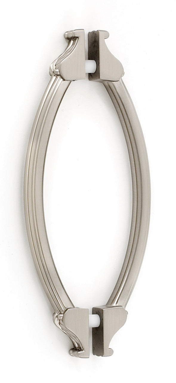 Alno G1476-6-SN: 6" cc Fiore Back to Back Door Pulls in Satin Nickel