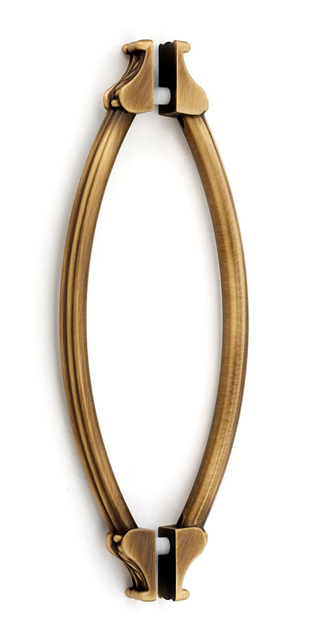 Alno G1476-8-AEM: 8" cc Fiore Back to Back Door Pulls - Antique English Matte