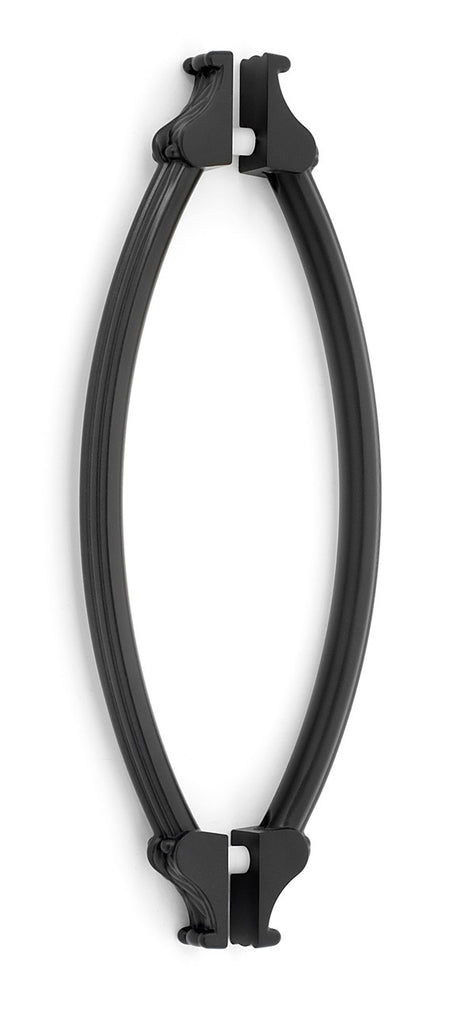 Alno G1476-8-PB/NL: 8" cc Fiore Back to Back Door Pull - Unlacquered Brass
