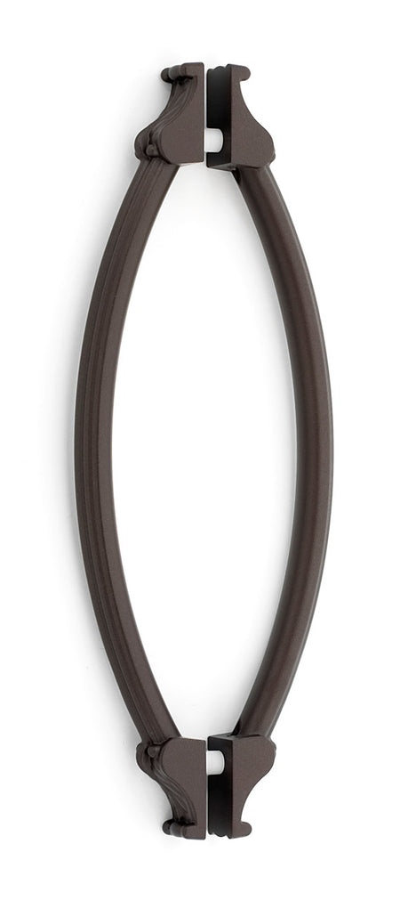 Alno G1476-8-CHBRZ: 8" cc Fiore Back to Back Door Pulls - Chocolate Bronze