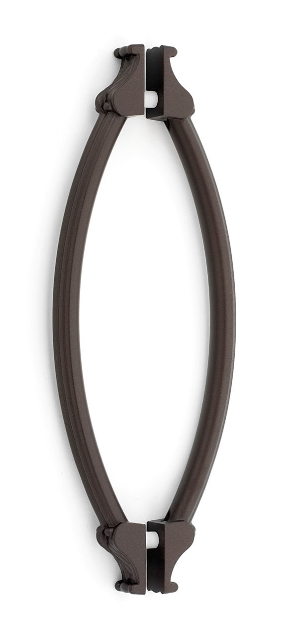 Alno G1476-8-CHBRZ: 8" cc Fiore Back to Back Door Pulls - Chocolate Bronze