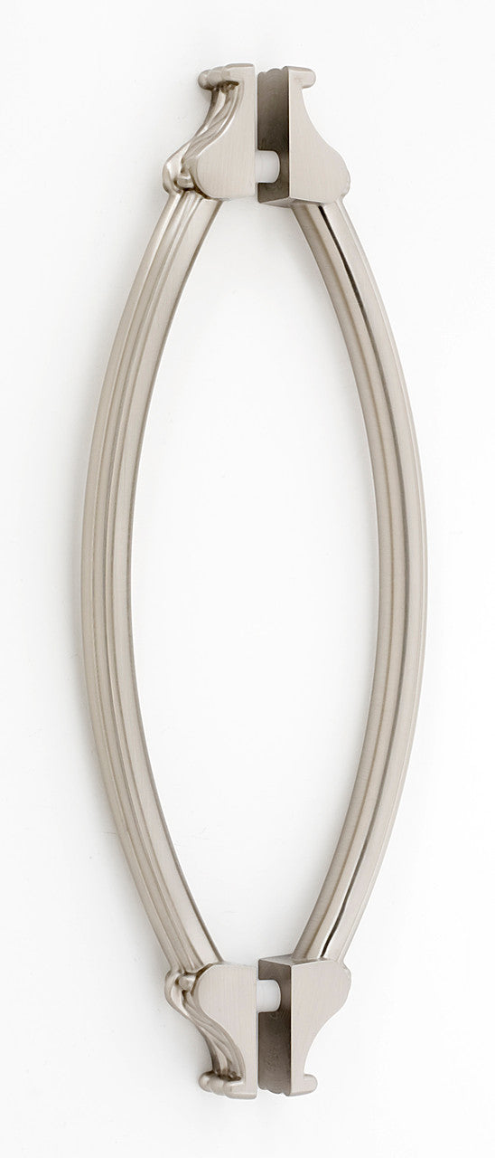 Alno G1476-8-SN: 8" cc Fiore Back to Back Door Pulls - Satin Nickel