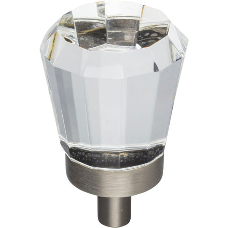 Jeffrey Alexander G150BNBDL: 1" Harlow Tapered Cabinet Knob - Brushed Pewter
