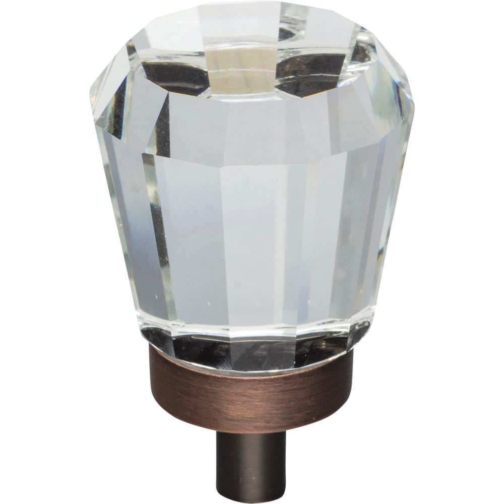 Jeffrey Alexander G150DBAC: 1" Harlow Tapered Cabinet Knob - Brushed Oil Rubbed Bronze