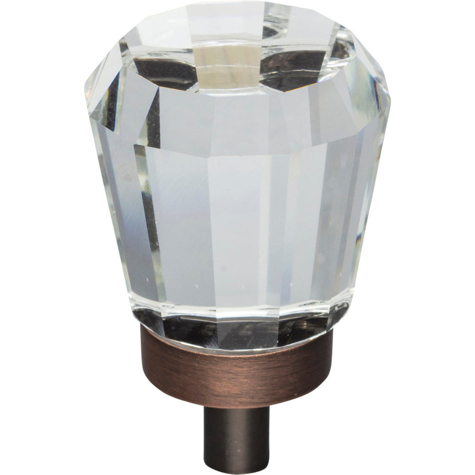 Jeffrey Alexander G150DBAC: 1" Harlow Tapered Cabinet Knob - Brushed Oil Rubbed Bronze