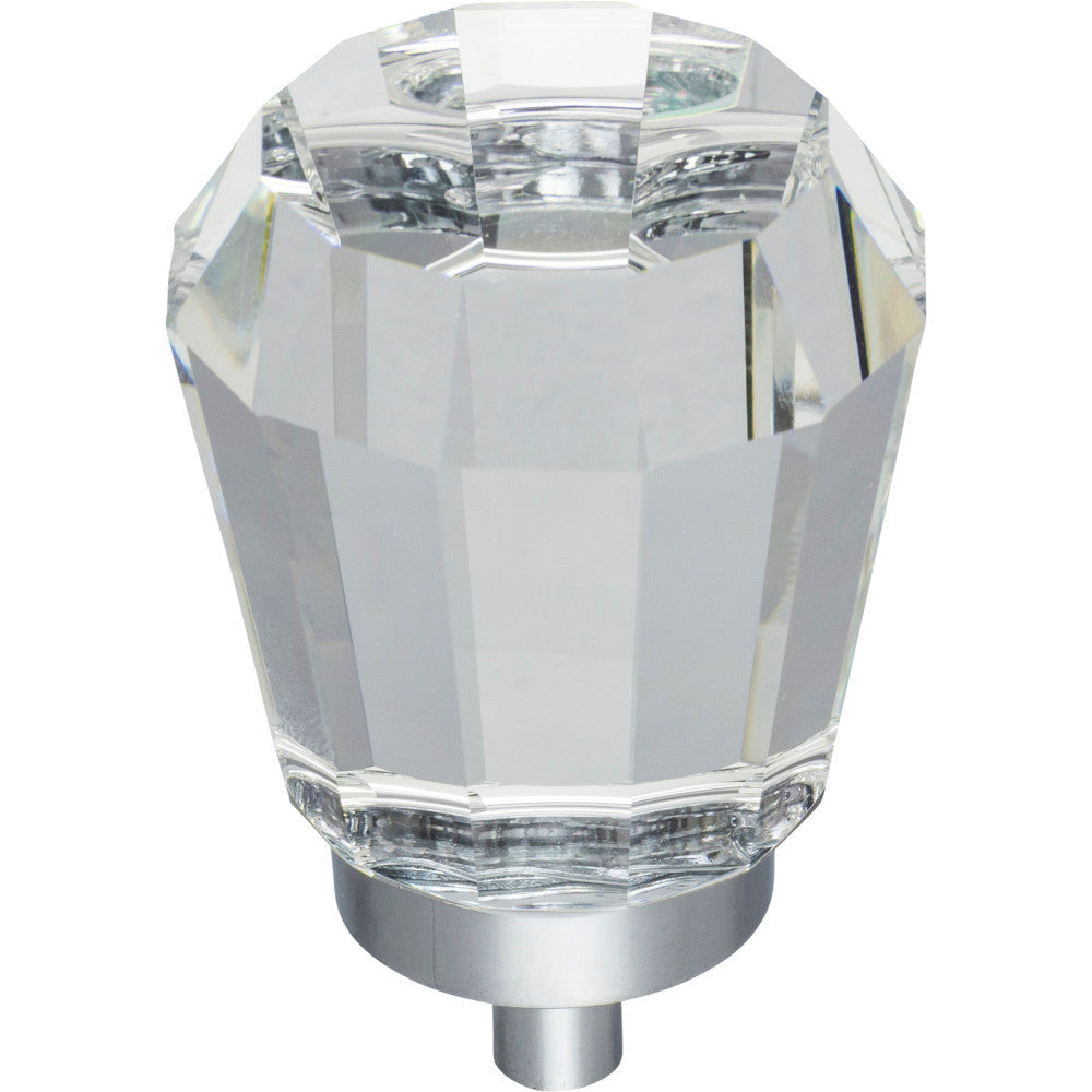 Jeffrey Alexander G150L-PC: 1-1/4" Harlow Tapered Cabinet Knob - Polished Chrome