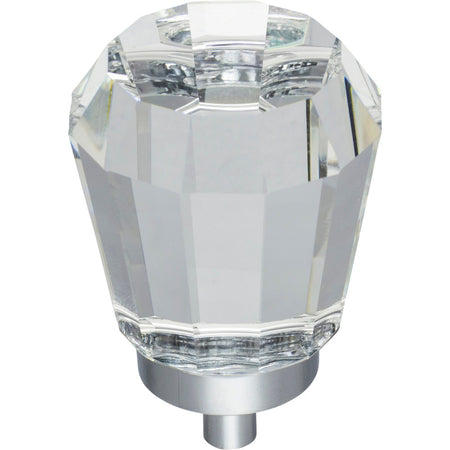 Jeffrey Alexander G150L-PC: 1-1/4" Harlow Tapered Cabinet Knob - Polished Chrome