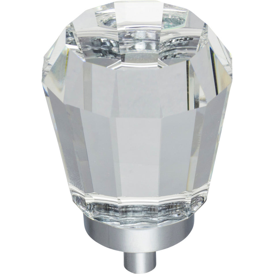 Jeffrey Alexander G150L-PC: 1-1/4" Harlow Tapered Cabinet Knob - Polished Chrome