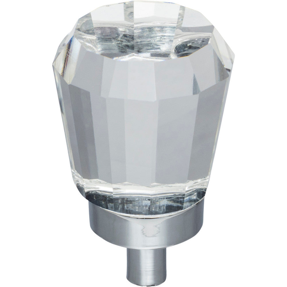 Jeffrey Alexander G150PC: 1" Harlow Tapered Cabinet Knob - Polished Chrome