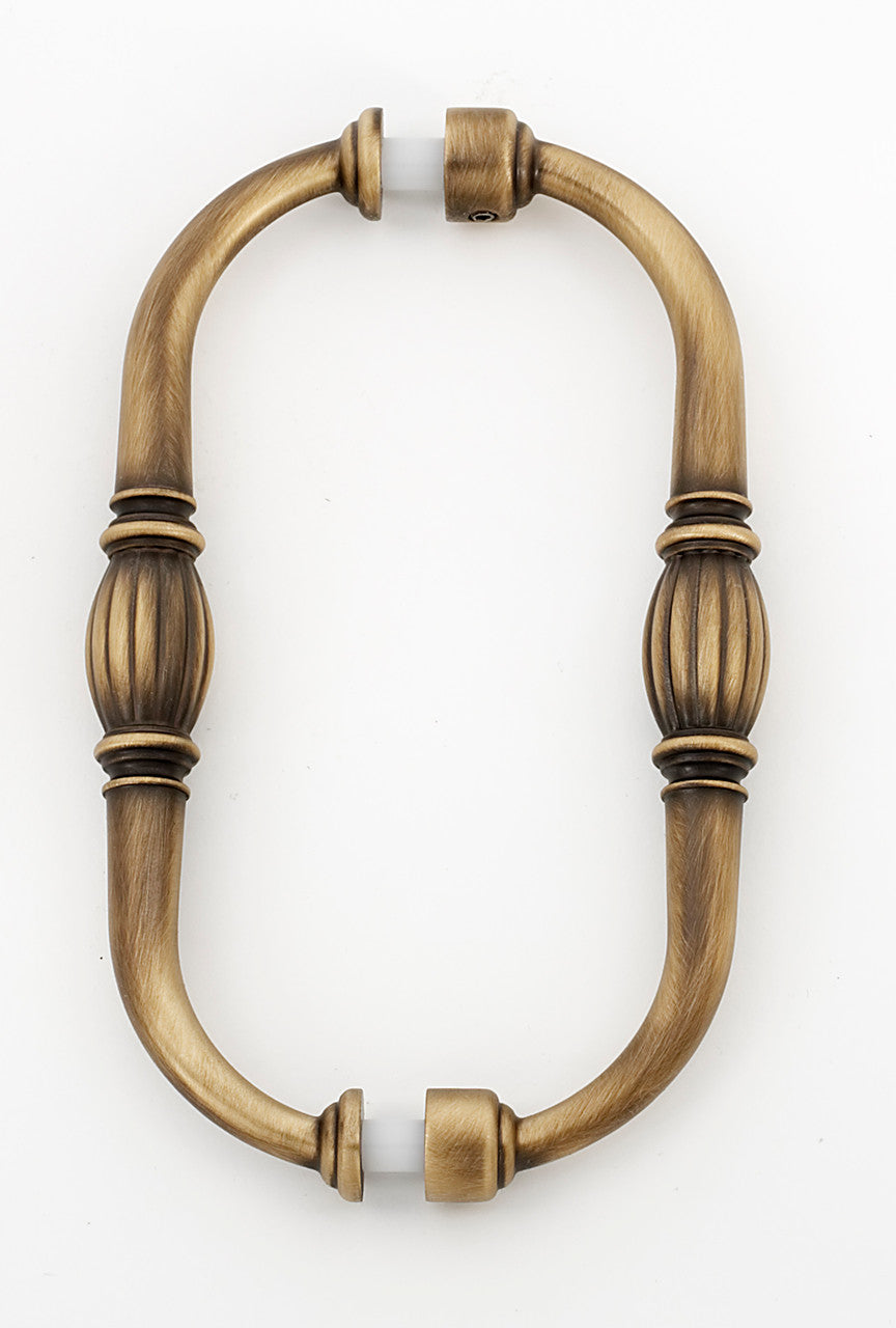Alno G234-6-AEM: 6" cc Tuscany Back to Back Door Pulls - Antique English Matte