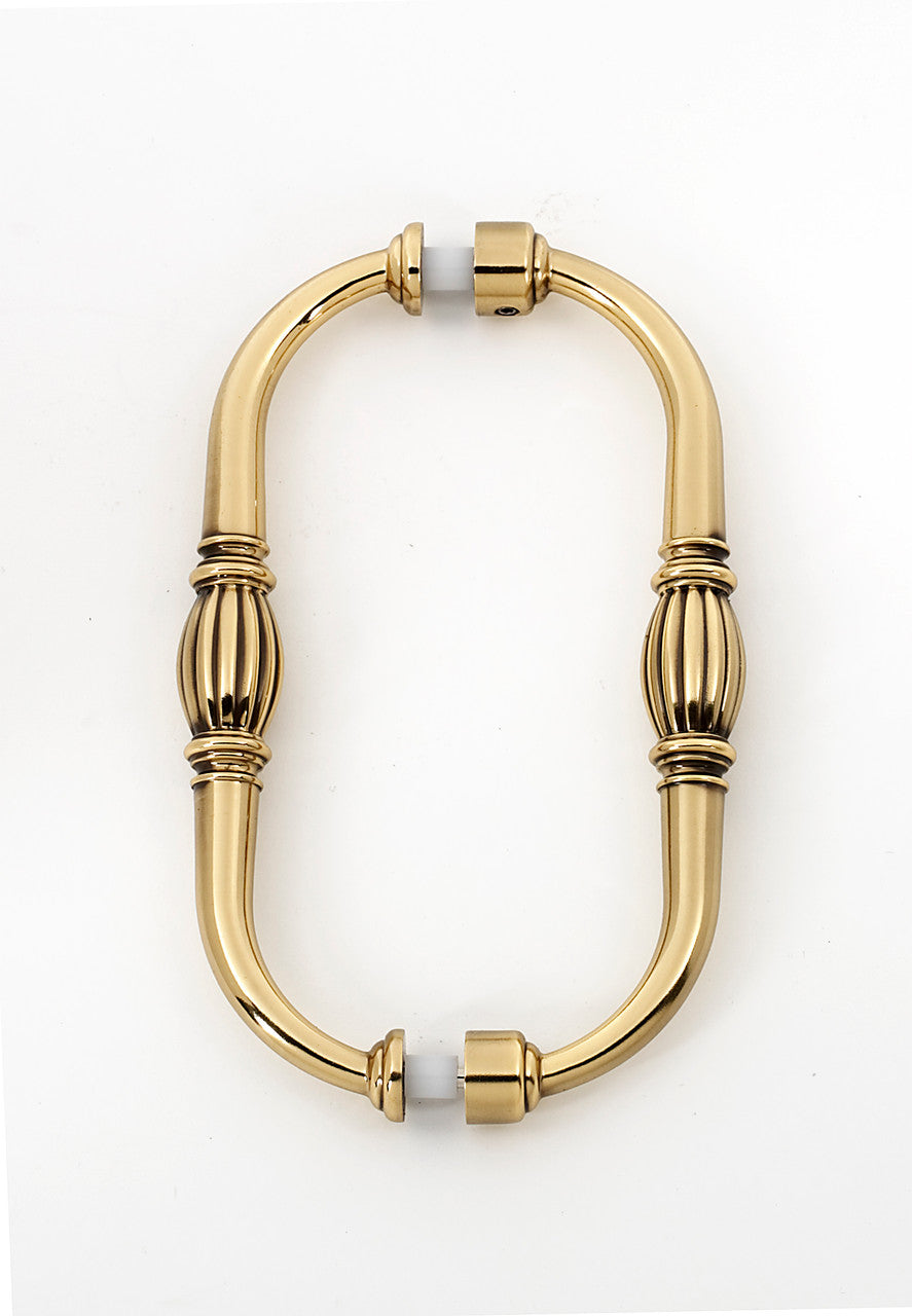 Alno G234-6-PA: 6" cc Tuscany Back to Back Door Pulls - Polished Antique