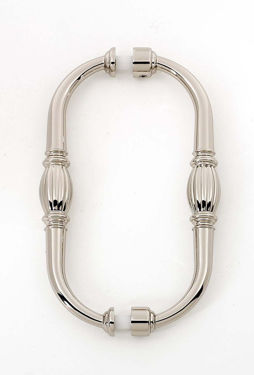Alno G234-6-PN: 6" cc Tuscany Back to Back Door Pulls - Polished Nickel