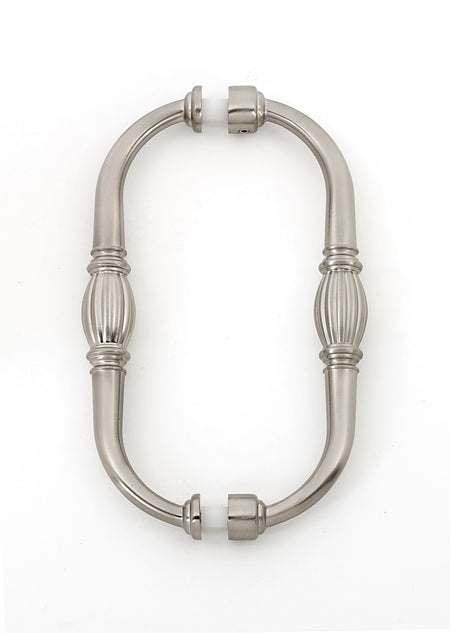 Alno G234-6-SN: 6" cc Tuscany Back to Back Door Pulls - Satin Nickel