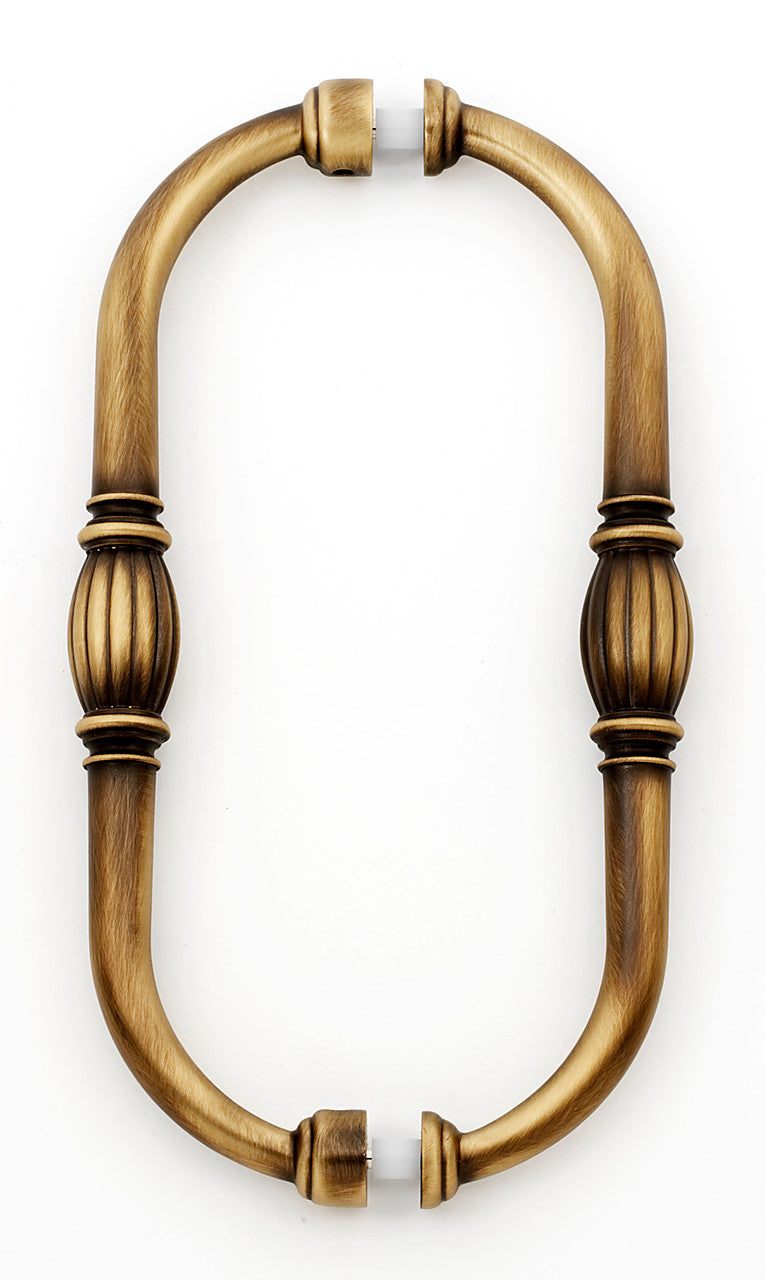 Alno G234-8-AEM: 8" cc Tuscany Back to Back Door Pulls - Antique English Matte
