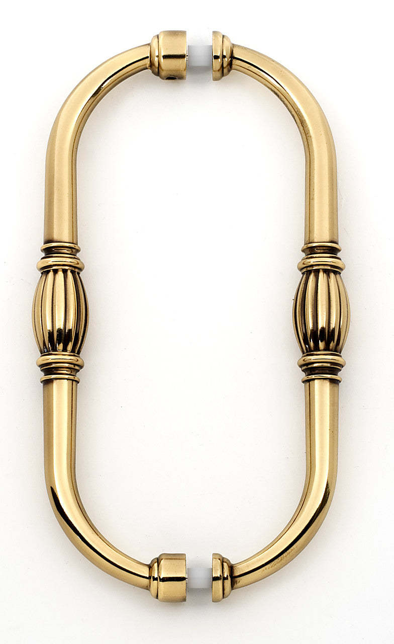 Alno G234-8-PA: 8" cc Tuscany Back to Back Door Pulls - Polished Antique
