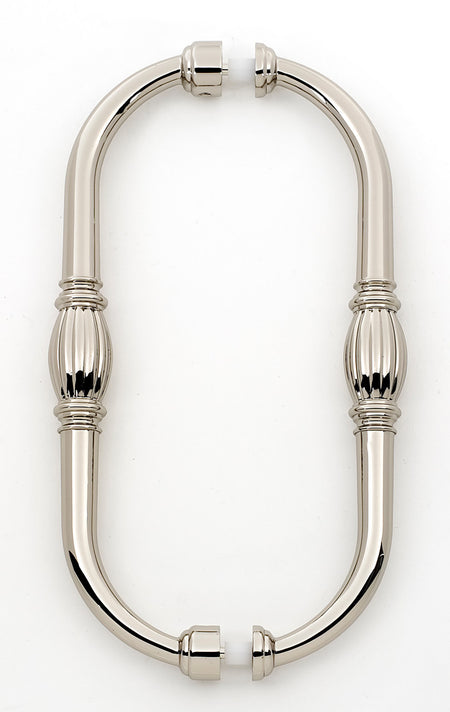 Alno G234-8-PN: 8" cc Tuscany Back to Back Door Pulls - Polished Nickel