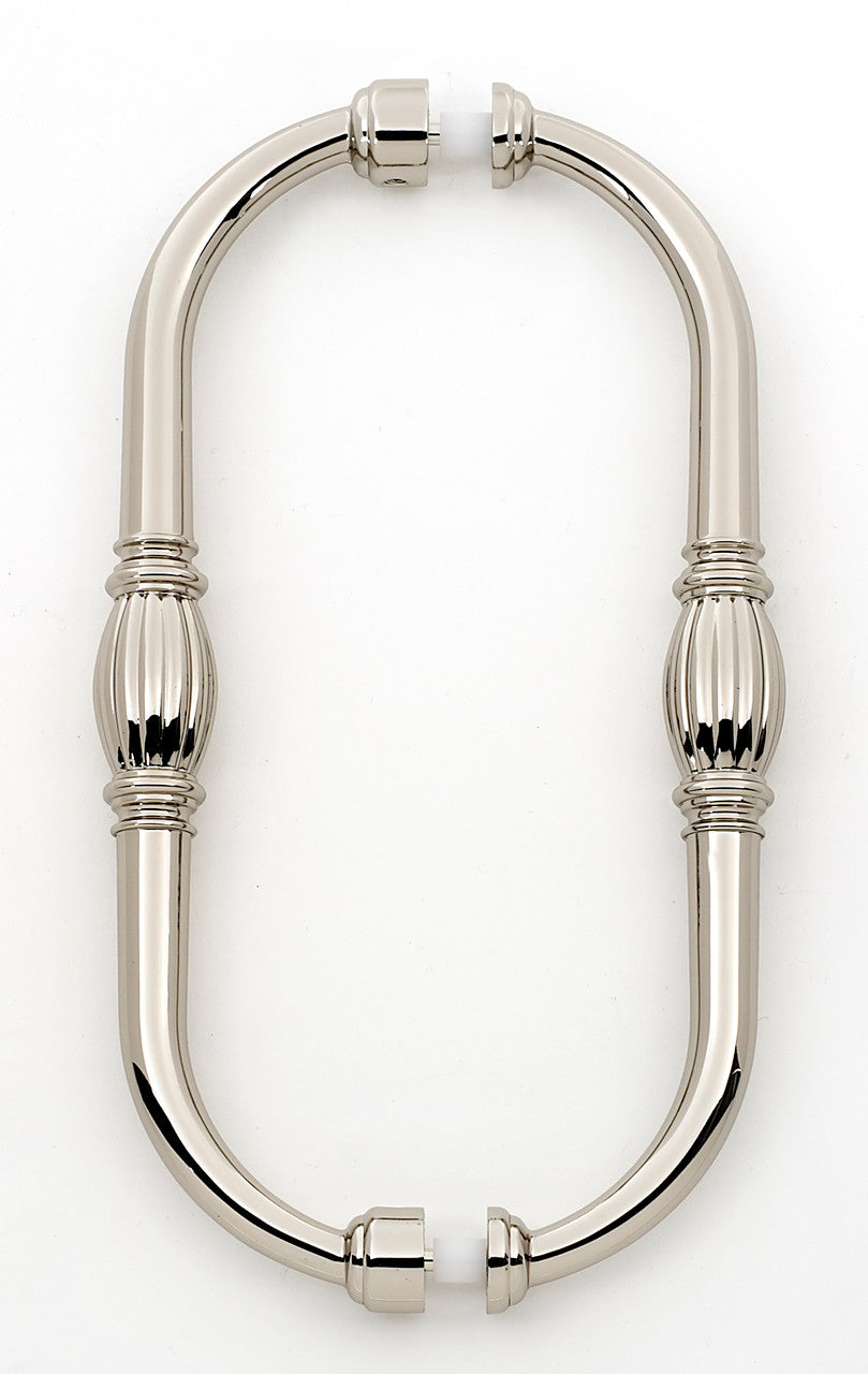 Alno G234-8-PN: 8" cc Tuscany Back to Back Door Pulls - Polished Nickel