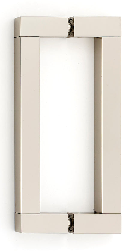 Alno G420-6-PN: 6" cc Block Back to Back Door Pulls - Polished Nickel