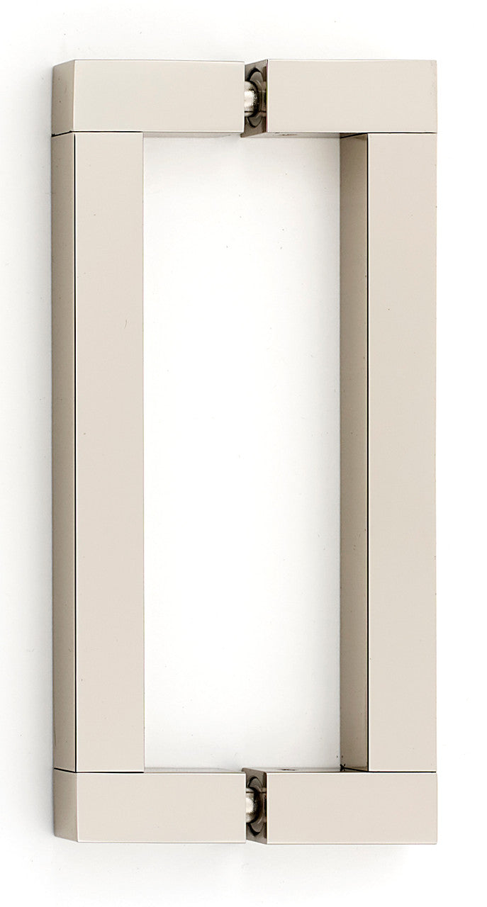 Alno G420-6-PN: 6" cc Block Back to Back Door Pulls - Polished Nickel