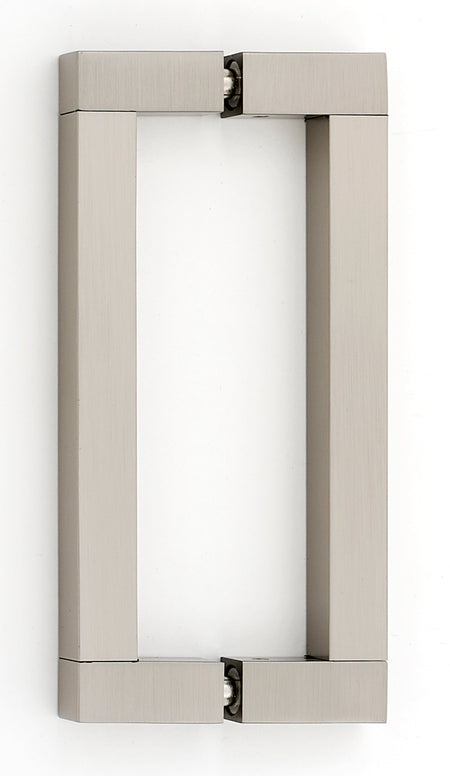 Alno G420-6-SN: 6" cc Block Back to Back Door Pulls - Satin Nickel