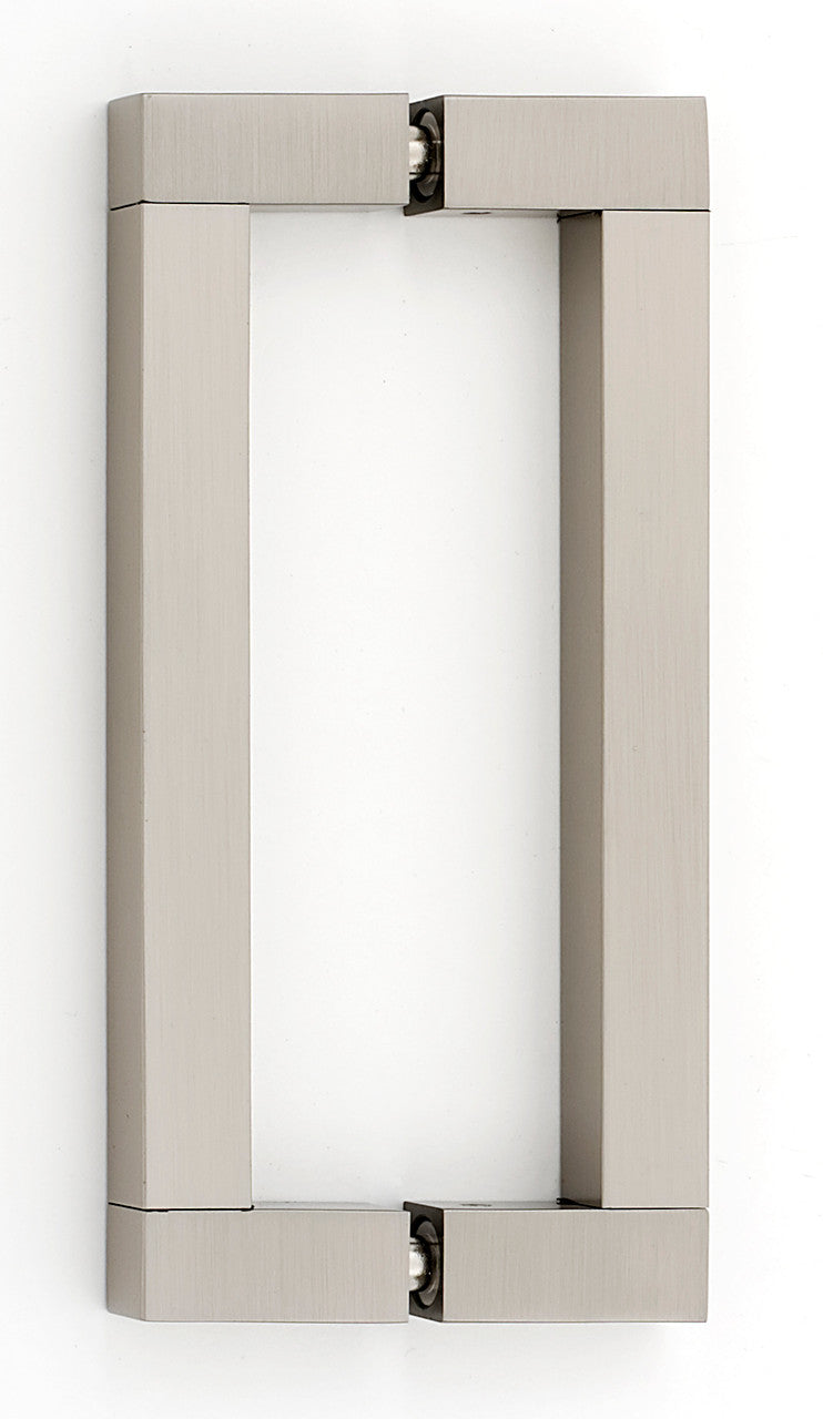 Alno G420-6-SN: 6" cc Block Back to Back Door Pulls - Satin Nickel