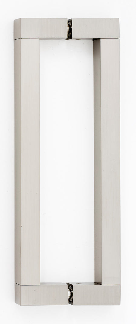 Alno G420-8-SN: 8" cc Block Back to Back Door Pulls - Satin Nickel