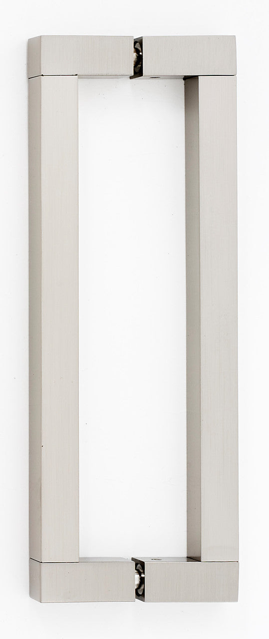 Alno G420-8-SN: 8" cc Block Back to Back Door Pulls - Satin Nickel