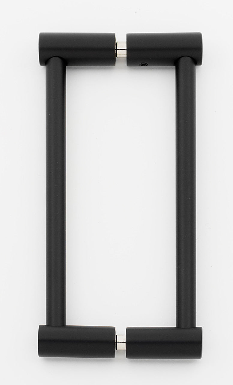 Alno G715-6-MB: 6" cc Contemporary I Back to Back Door Pull - Matte Black