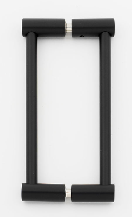Alno G715-6-MB: 6" cc Contemporary I Back to Back Door Pull - Matte Black