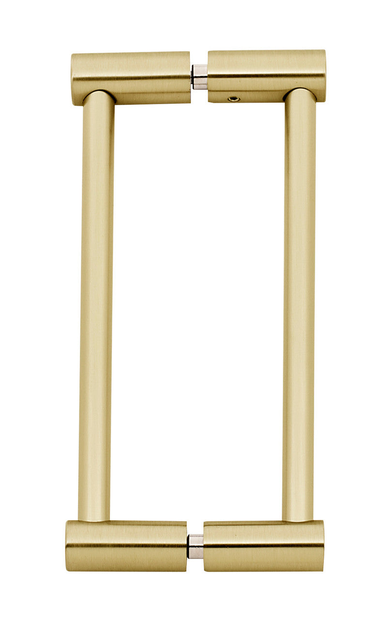 Alno G715-6-SB: 6" cc Contemporary I Back to Back Door Pull - Satin Brass