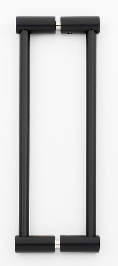 Alno G715-8-MB: 8" cc Contemporary I Back to Back Door Pulls - Matte Black