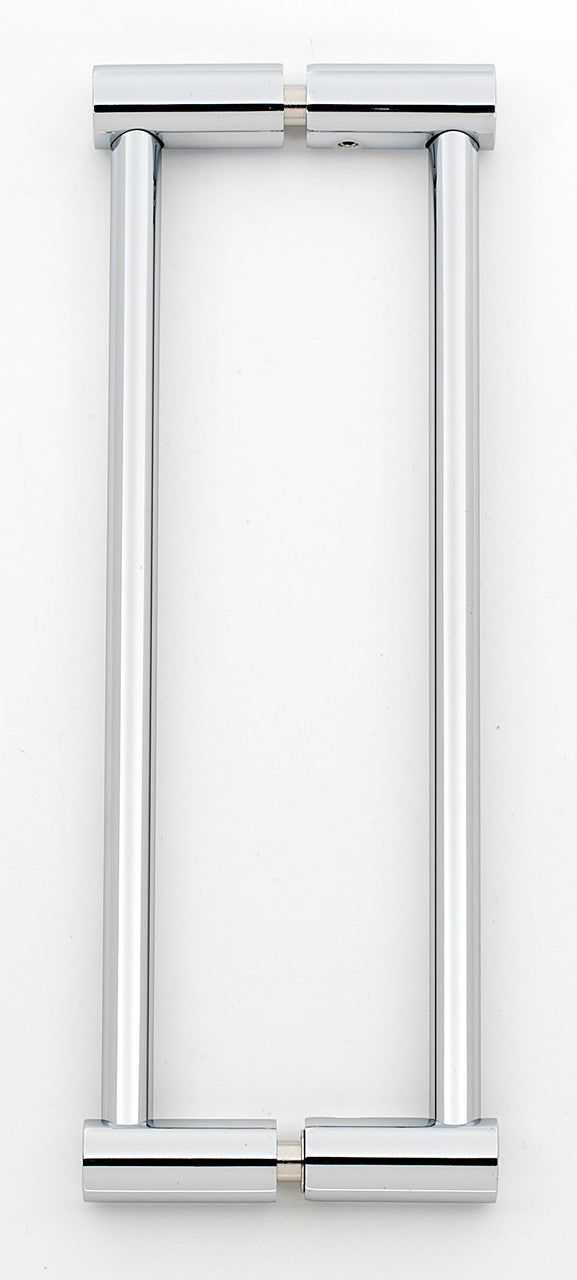 Alno G715-8-PB/NL: 8" cc Contemporary I Back to Back Door Pull - Unlacquered Brass