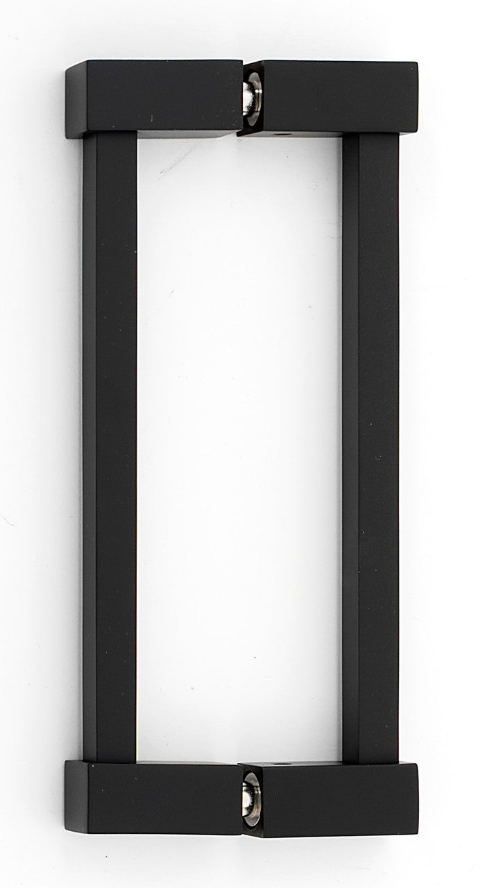 Alno G718-6-MB: 6" cc Contemporary II Back to Back Door Pull - Matte Black