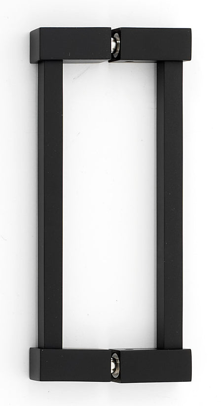 Alno G718-6-MB: 6" cc Contemporary II Back to Back Door Pull - Matte Black
