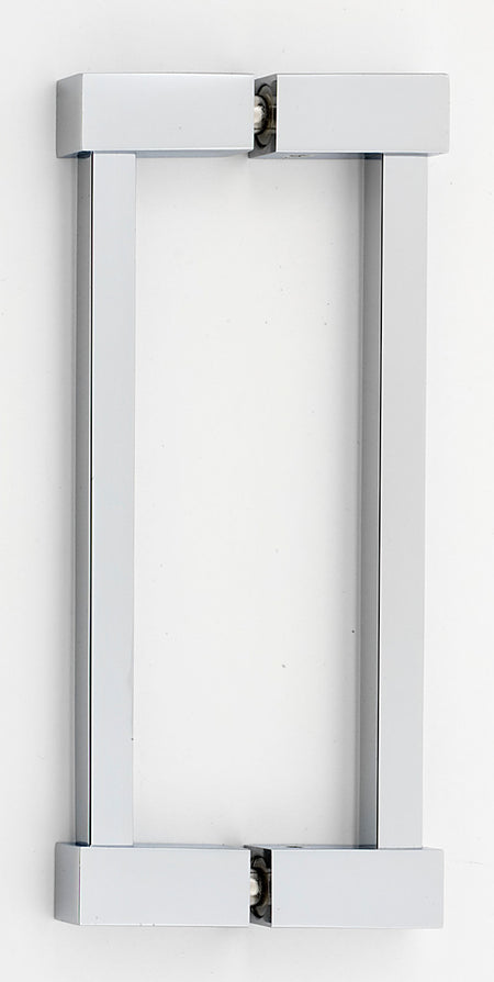 Alno G718-6-PB/NL: 6" cc Contemporary II Back to Back Door Pull - Unlacquered Brass