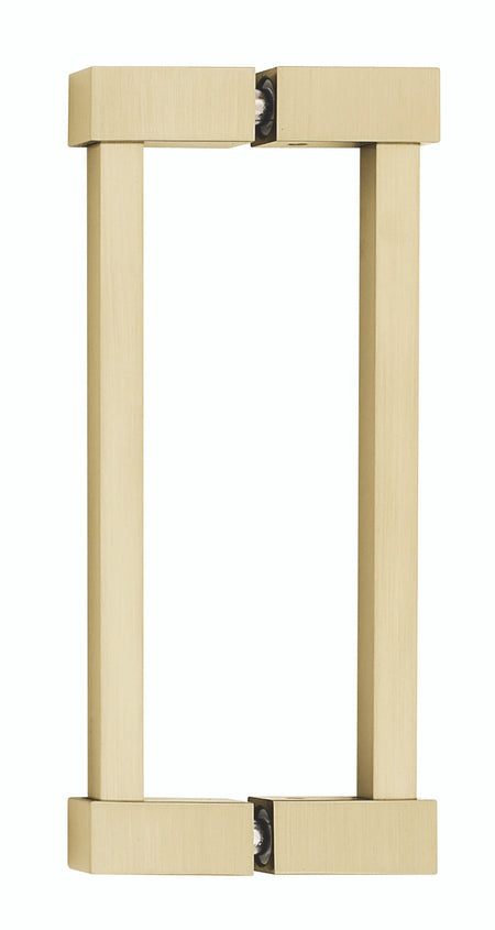 Alno G718-6-SB: 6" cc Contemporary II Back to Back Door Pull - Satin Brass