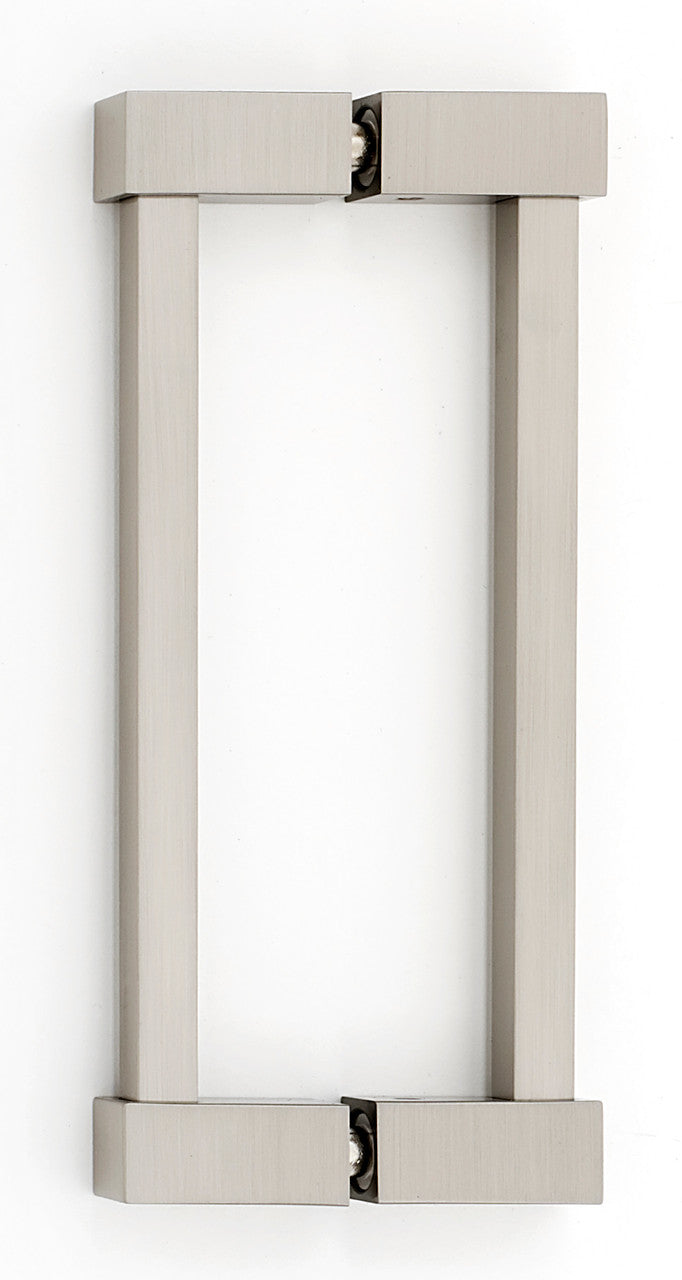 Alno G718-6-SN: 6" cc Contemporary II Back to Back Door Pulls - Satin Nickel