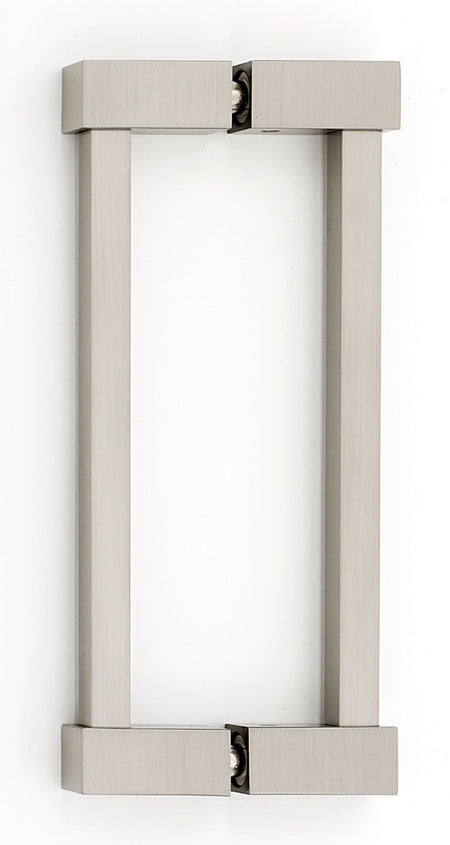 Alno G718-6-SN: 6" cc Contemporary II Back to Back Door Pulls - Satin Nickel