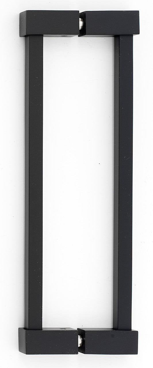 Alno G718-8-MB: 8" cc Contemporary II Back to Back Door Pull - Matte Black