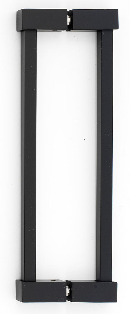 Alno G718-8-MB: 8" cc Contemporary II Back to Back Door Pulls - Matte Black