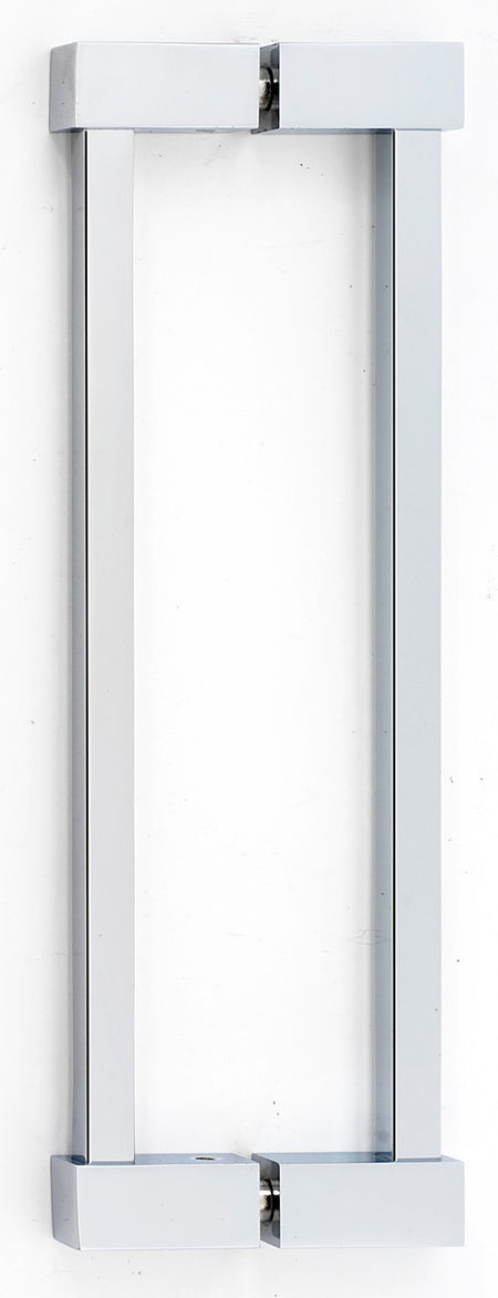 Alno G718-8-PB/NL: 8" cc Contemporary II Back to Back Door Pulls - Unlacquered Brass