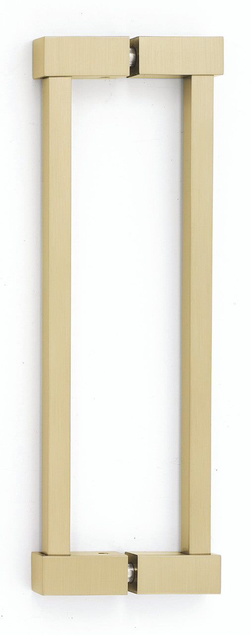 Alno G718-8-SB: 8" cc Contemporary II Back to Back Door Pull - Satin Brass