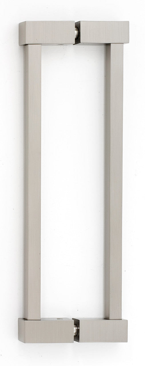 Alno G718-8-SN: 8" cc Contemporary II Back to Back Door Pulls - Satin Nickel