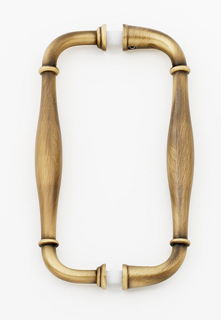 Alno G726-6-AEM: 6" cc Charlie's Collection Back to Back Door Pulls - Antique English Matte