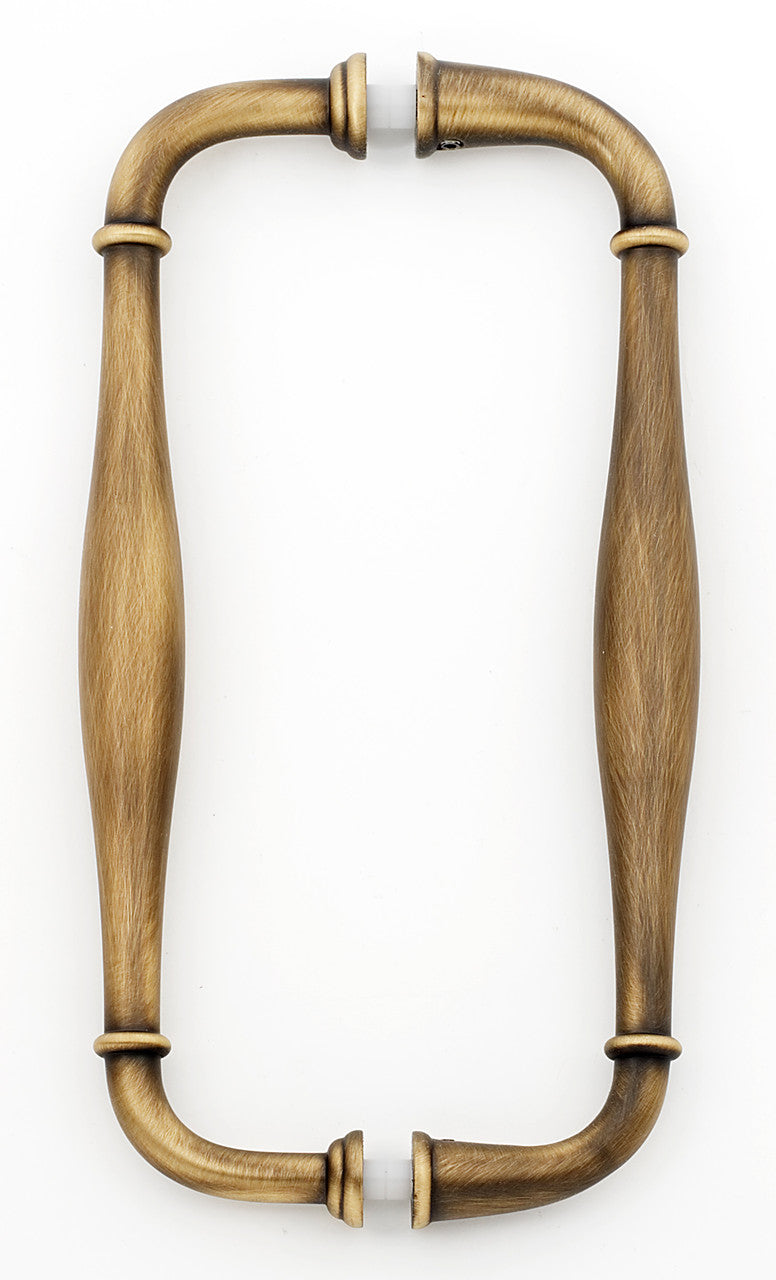 Alno G726-8-AEM: 8" cc Charlie's Collection Back to Back Door Pulls - Antique English Matte