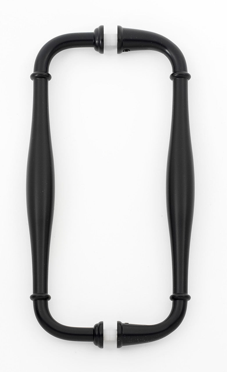 Alno G726-8-BRZ: 8" cc Charlie's Collection Back to Back Door Pulls - Bronze